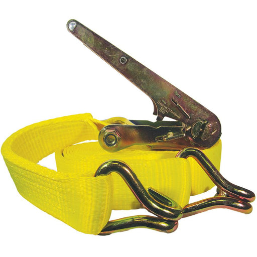 Ratchet Strap With Hooks - 75mm/0,7+9,3m - 10T - Fk-marine.com - Offshore, Deep Sea Cable Laying Equipment